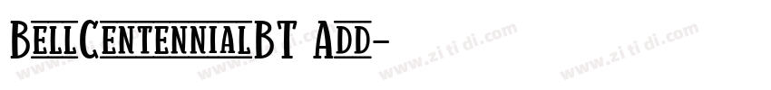 BellCentennialBT Add字体转换